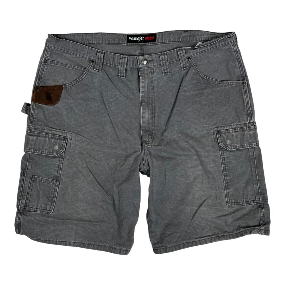 Wrangler Riggs Workwear Beige Gray Carpenter  Shorts Size 44 Ripstop Utility